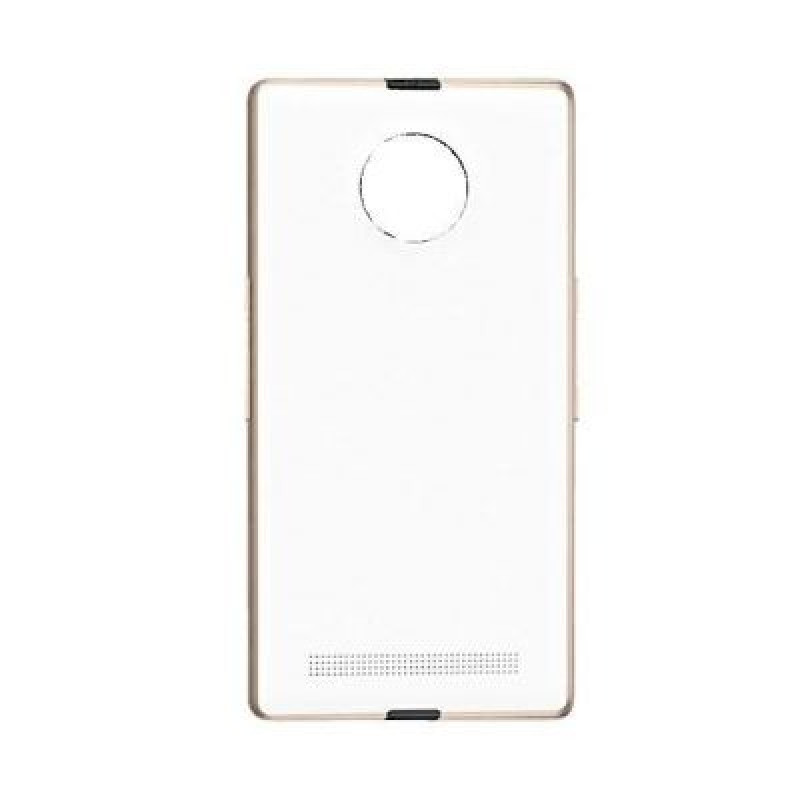 Back Panel Cover for Yu Yuphoria - Colour White & Gold Back Panel Cover for Yu Yuphoria - Colour White & Gold